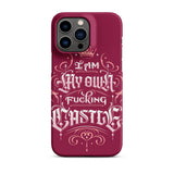"I am my own fucking castle" iPhone case